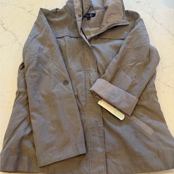 Mo-Ka Jackets & Blazers - Ala Ka Women's Utility Jacket in Gray